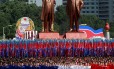 
Parada militar na Coreia do Norte não teve mísseis e nem testes nucleares
Foto: DANISH SIDDIQUI / REUTERS