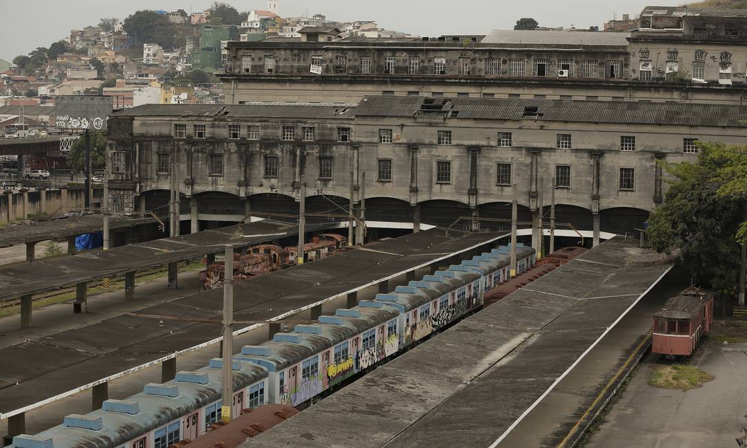 Estação Barão de Mauá, que é tombada pelo Iphan e pelo Inepac: problemas de conservação Foto: Pablo Jacob / Agência O Globo
