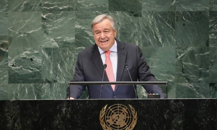Chefe da ONU pede multilateralismo para 'ordem mundial caótica'