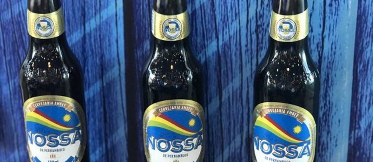 
Cerveja Nossa, feita de mandioca, para venda exclusiva em Pernambuco
Foto: ReproduÃ§Ã£o