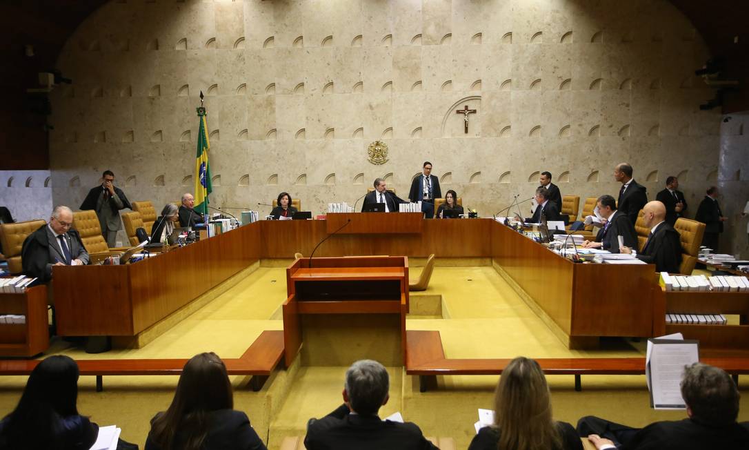 Plenário do Supremo Tribunal Federal, durante sessão Foto: Ailton de Freitas / Agência O Globo
