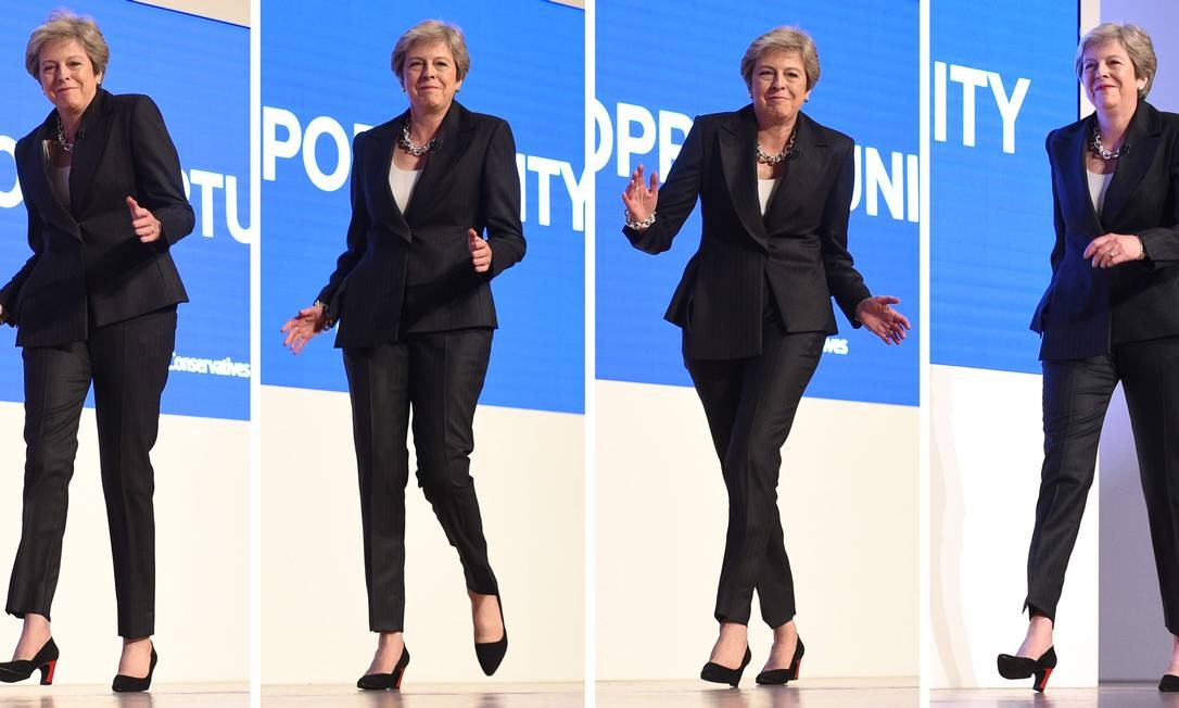 Resultado de imagem para theresa may a danÃ§ar