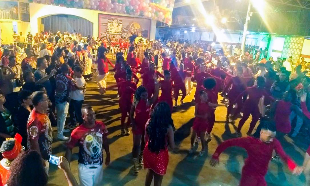 Alegria, alegria. A escola da Zona Sul, que terá o enredo “Saravá, Umbanda!”, estreou a nova quadra Foto: Divulgação/Daniel Thompson