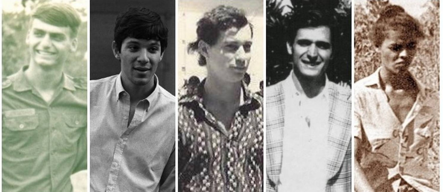 Bolsonaro, Haddad, Ciro Gomes, Alckmin e Marina quando jovens Foto: Arquivo pessoal