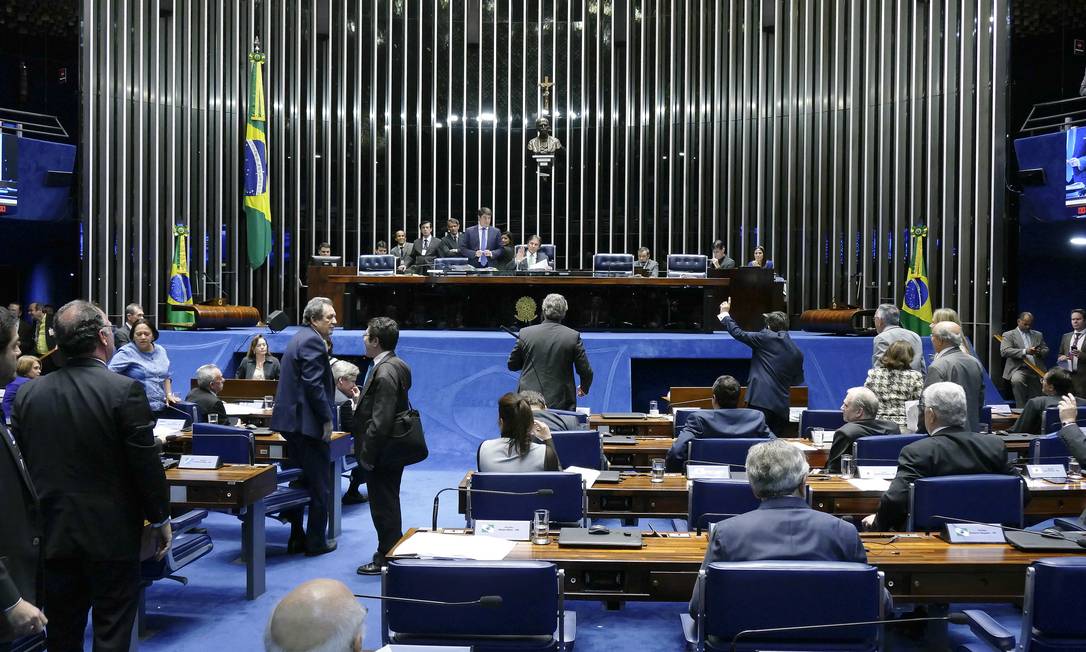 Plenário do Senado Federal durante sessão Foto: Roque de Sá/Agência Senado/23-05-2018
