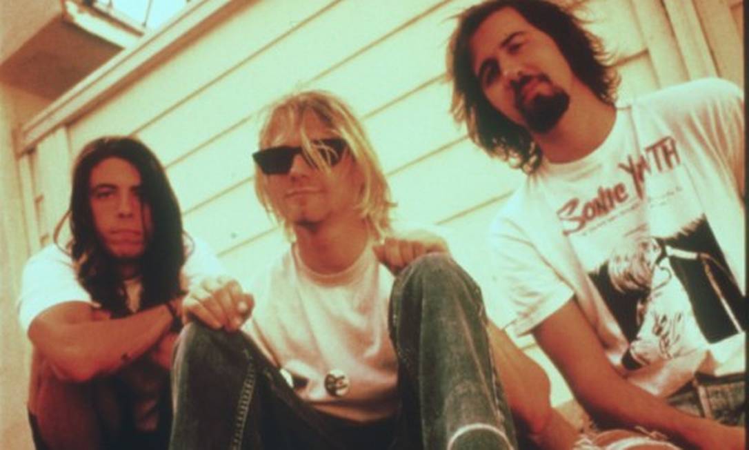 O conjunto do Nirvana com Kurt Coibain em 1992 Foto: Divulgação