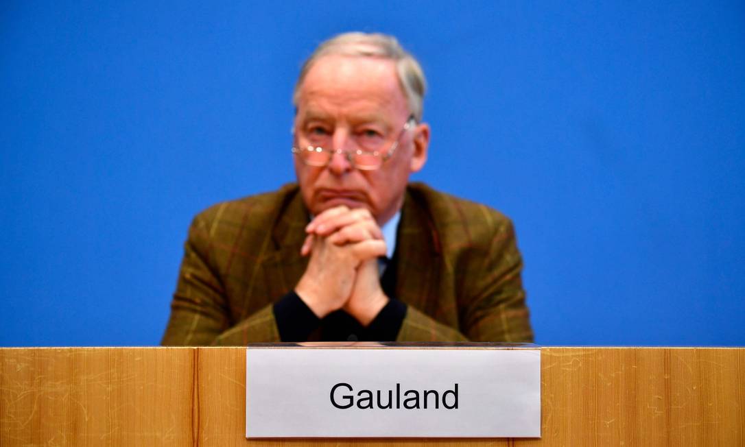 Alexander Gauland, líder do partido de extrema-direita alemão AfD Foto: TOBIAS SCHWARZ / AFP