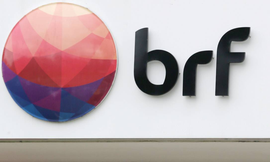 Logotipo da BRF Foto: Paulo Whitaker / Reuters