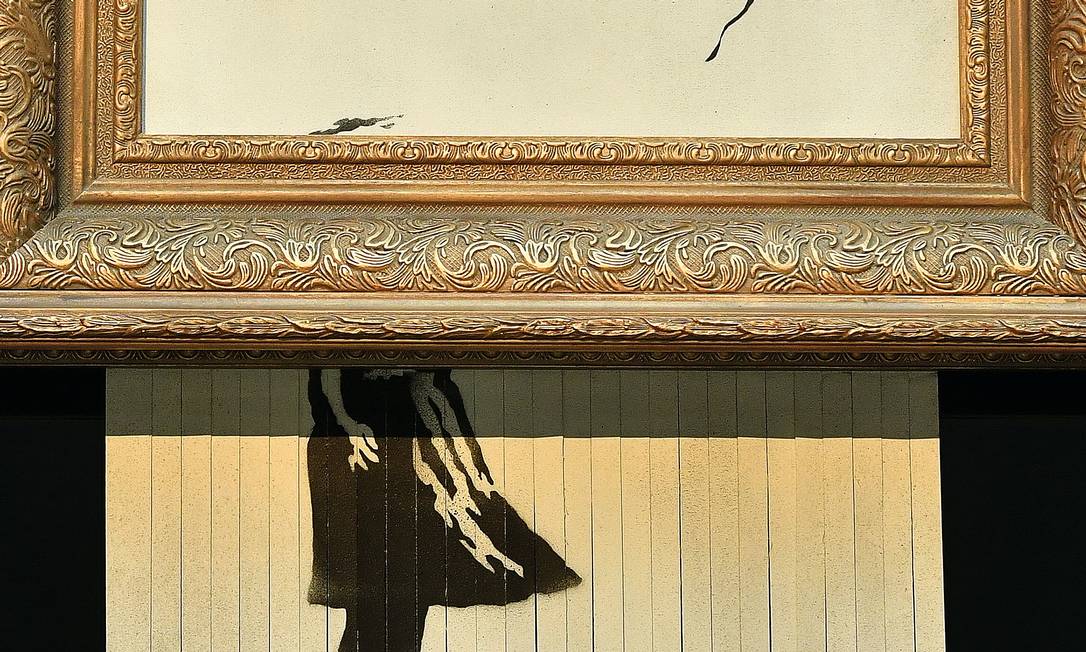 Quadro de Banksy triturado é vendido por US$ 25 milhões em leilão