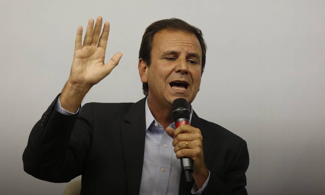 O candidato a governador do Rio Eduardo Paes (DEM) 17/10/2018 Foto: Pablo Jacob / Agência O Globo