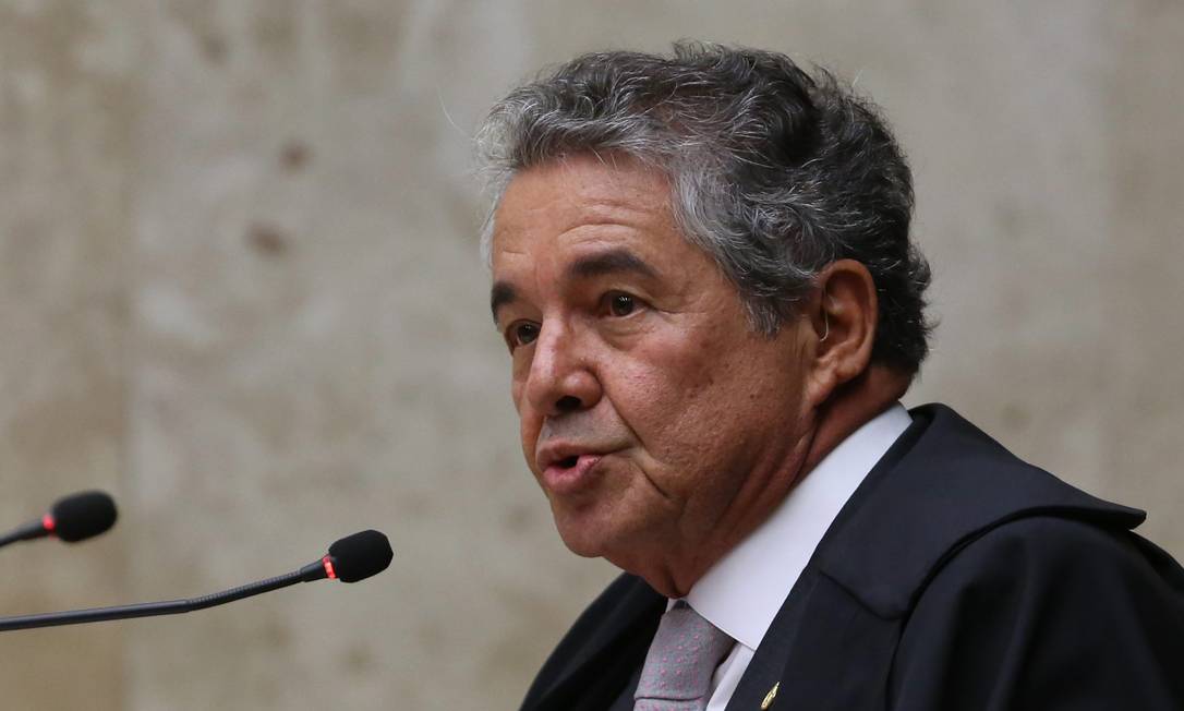 O ministro Marco Aurélio Mello, durante sessão do STF Foto: Ailton de Freitas/Agência O Globo/04-10-2018