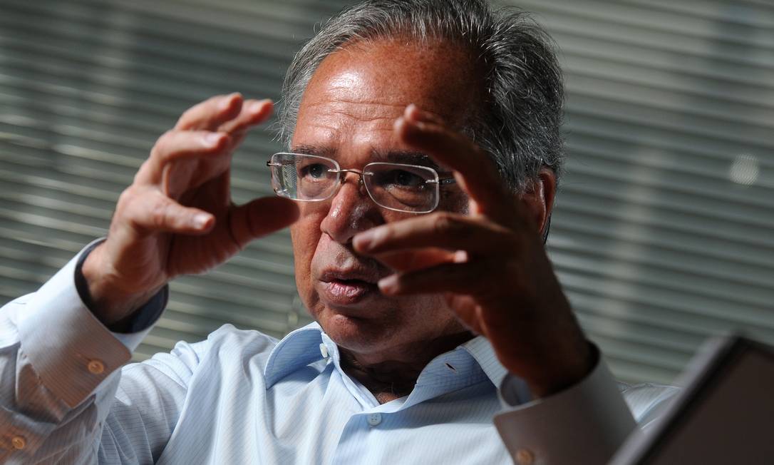 
O economista Paulo Guedes, um dos homens de confiança de Bolsonaro
Foto: Leo Pinheiro