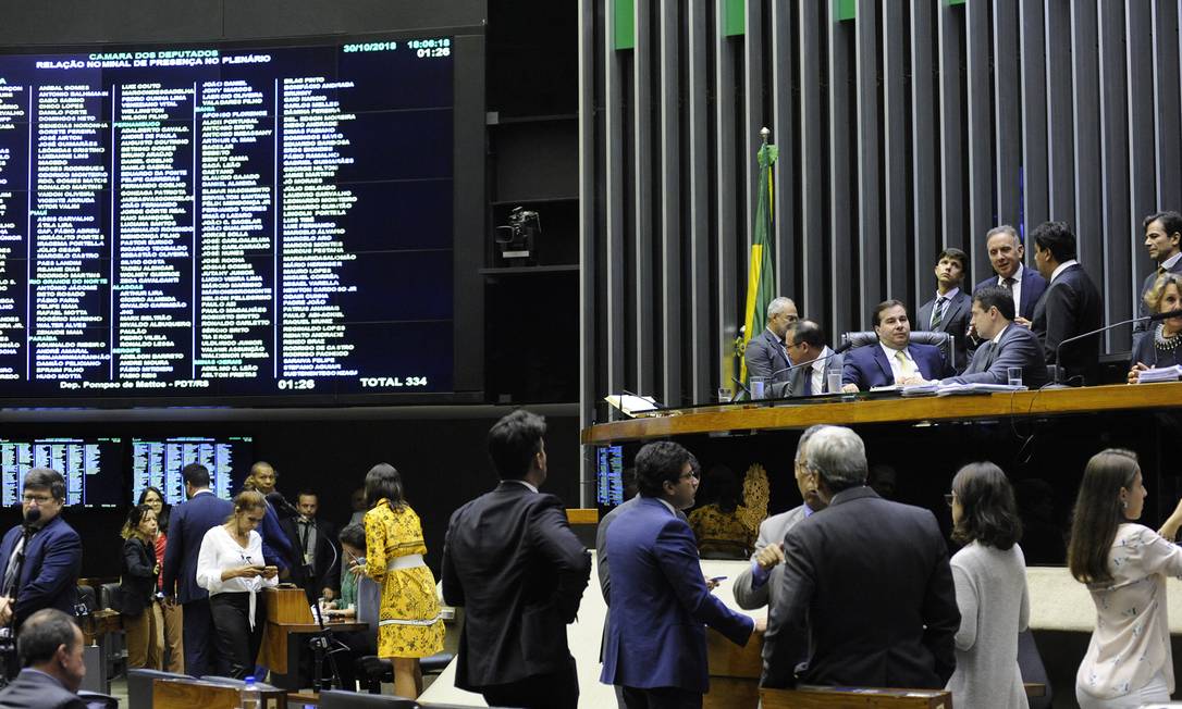Plenário da Câmara dos Deputados durante sessão Foto: Luis Macedo/Câmara dos Deputados