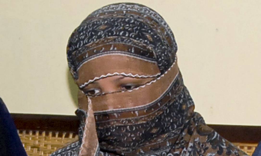 Asia Bibi, em 2010, ano em que foi condenada. Foto: STR / AP 