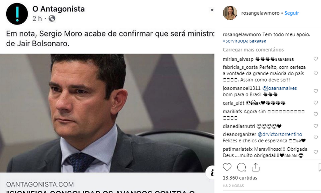 Rosangela Moro Comemora Indicação De Marido Tem Todo Meu Apoio Jornal O Globo 