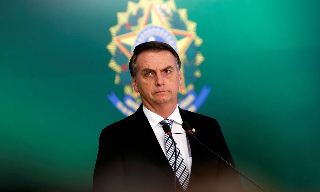 O presidente eleito Jair Bolsonaro, durante pronunciamento à imprensa Foto: Adriano Machado/Reuters/07-10-2018