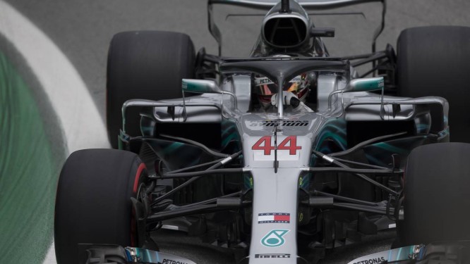 Lewis Hamilton conquistou a 10Âª pole na temporada Foto: Edilson Dantas