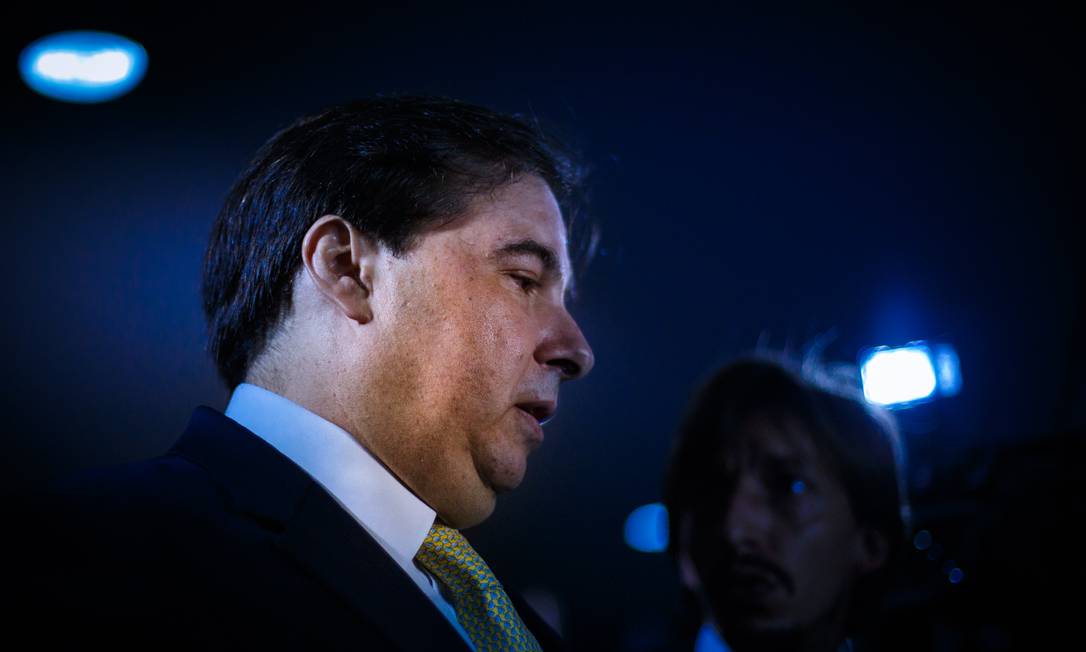 Rodrigo Maia é alvo da desconfiança de aliados de Bolsonaro Foto: Daniel Marenco / Agência O Globo