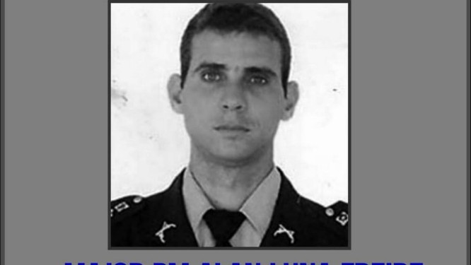 Portal dos Procurados lanÃ§ou cartaz que estampa o rosto de policial militar Foto: DivulgaÃ§Ã£o