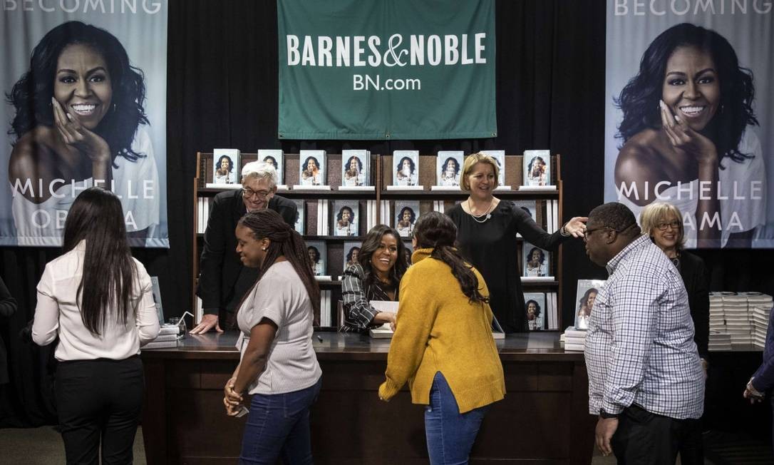 Michelle Obama: o livro mais vendido nos EUA em 2018 Foto: Drew Angerer / AFP