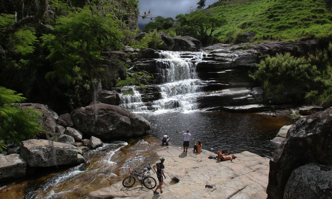 
A Cachoeira dos Frades tem queda de dez metros de altura
Foto:
Reginaldo Pimenta
/
Agência O Globo
