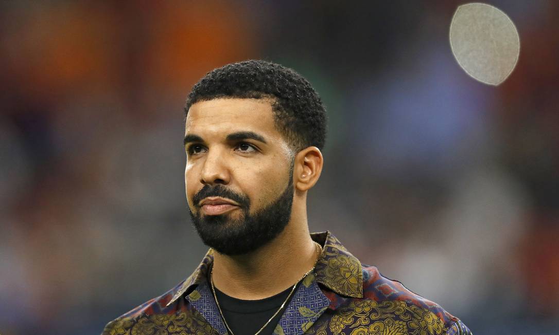 Rapper Drake é o artista mais ouvido de todos os tempos no Spotify Foto: AARON M. SPRECHER / AFP