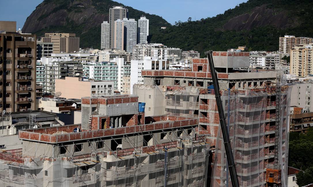 
Prédios em construção em Botafogo, no Rio.
Foto:
/
Custódio Coimbra/12-5-2017
