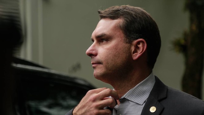 Flávio Bolsonaro, deputado estadual no Rio e senador eleito pelo PSL Foto: Brenno Carvalho / Agência O Globo/25-10-2018