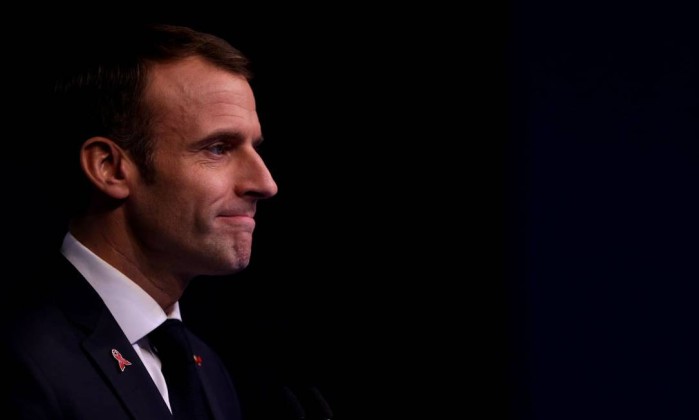 Emmanuel Macron, presidente da França Foto: Daniel Jayo / Getty Images