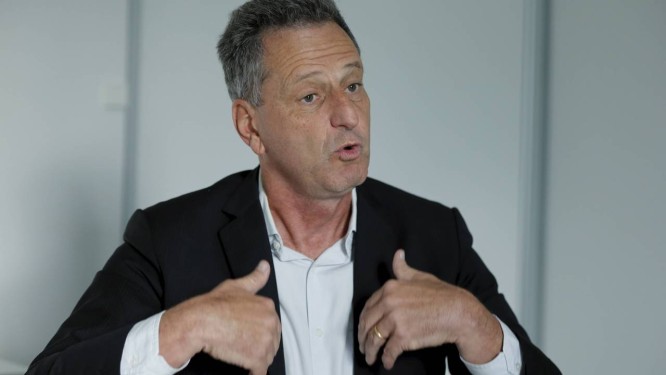 O oposicionista Rodolfo Landim venceu a eleição para a presidência do Flamengo com 61% dos votos dos associados Foto: Domingos Peixoto / Agência O Globo