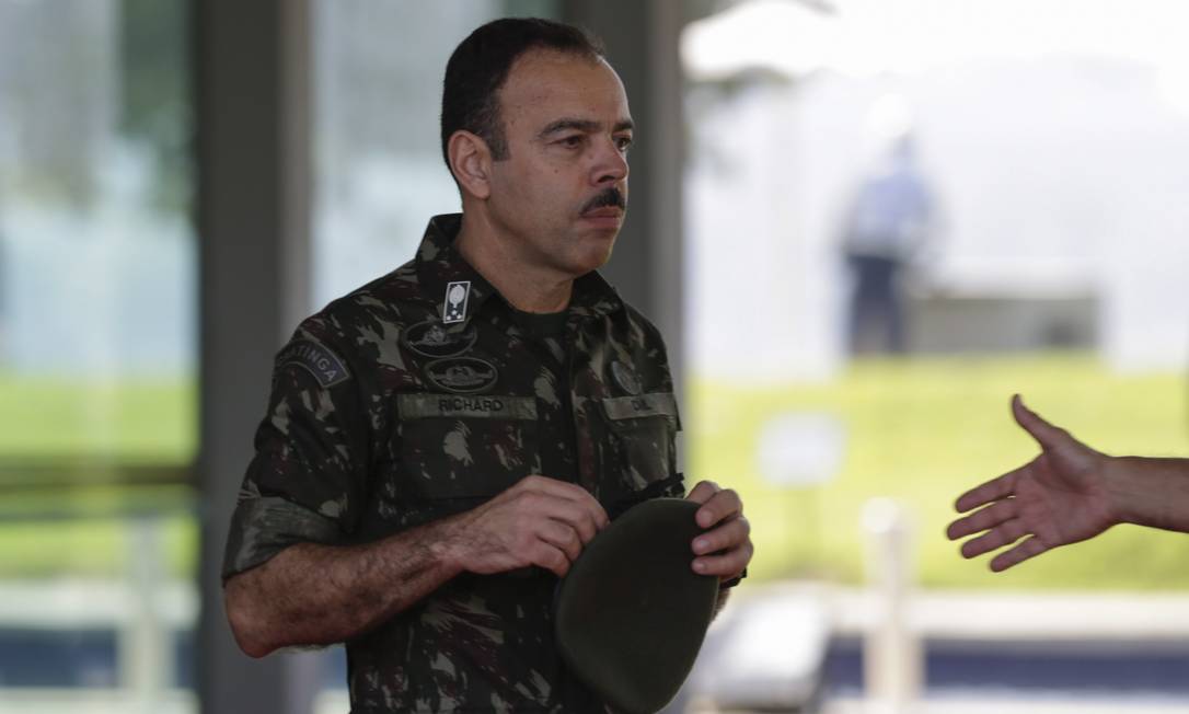 O general Richard Nunes: 'Ficamos preocupados com a transição sem uma secretaria para integrar as polícias' Foto: Gabriel de Paiva / Agência O Globo