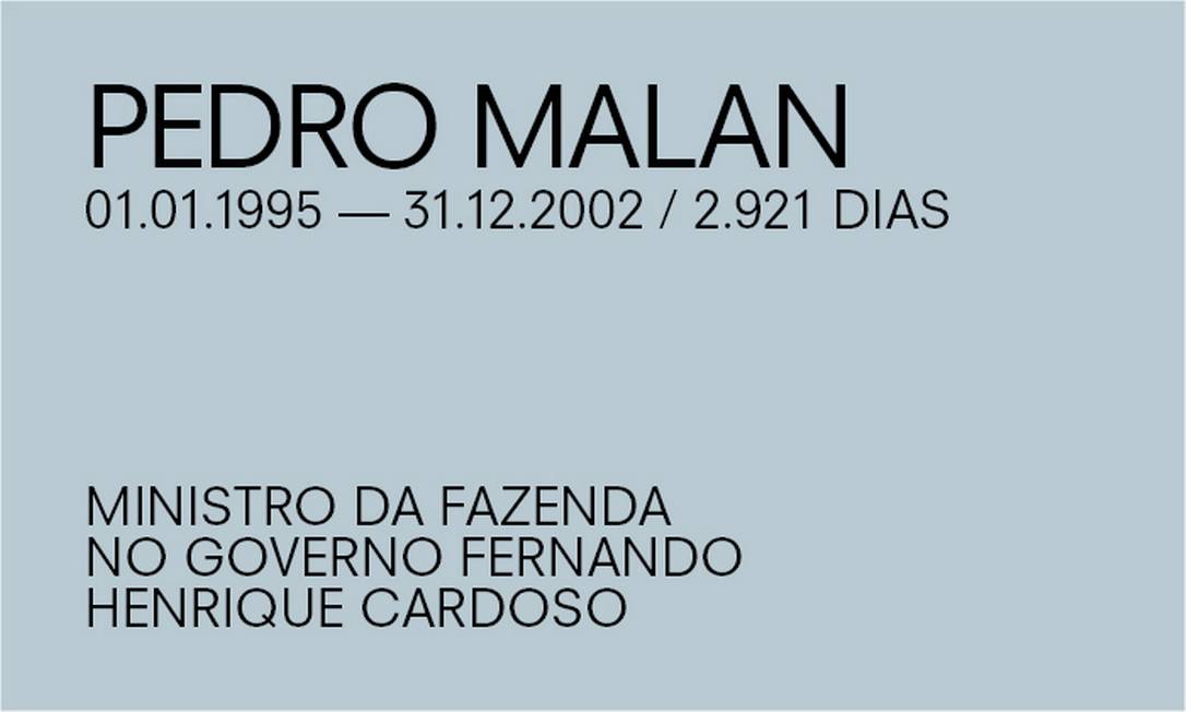 Para Paulo Guedes, de Pedro Malan Foto: Agência O Globo
