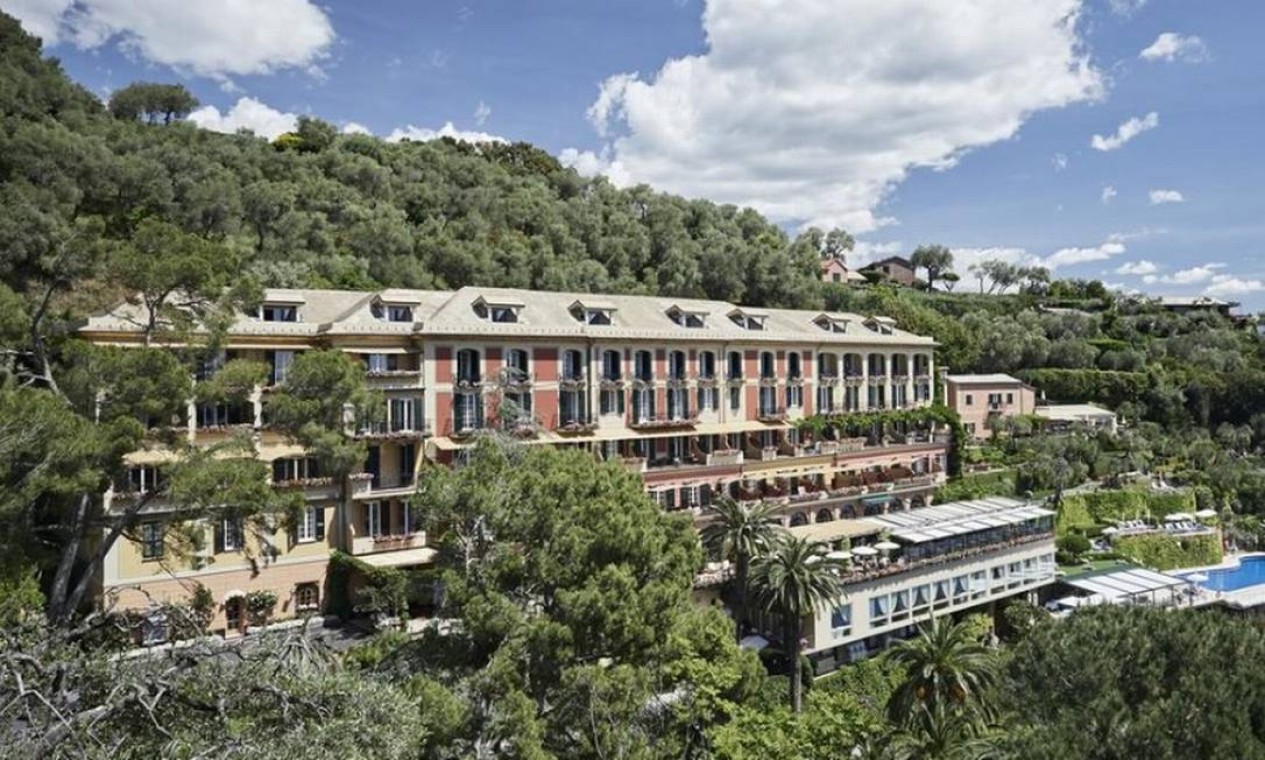 Vista geral do Belmomd Hotel Splendido, em Portofino, na Riviera Italiana, que passará a pertencer ao grupo francês LVMH Foto: Reprodução site do Hotel