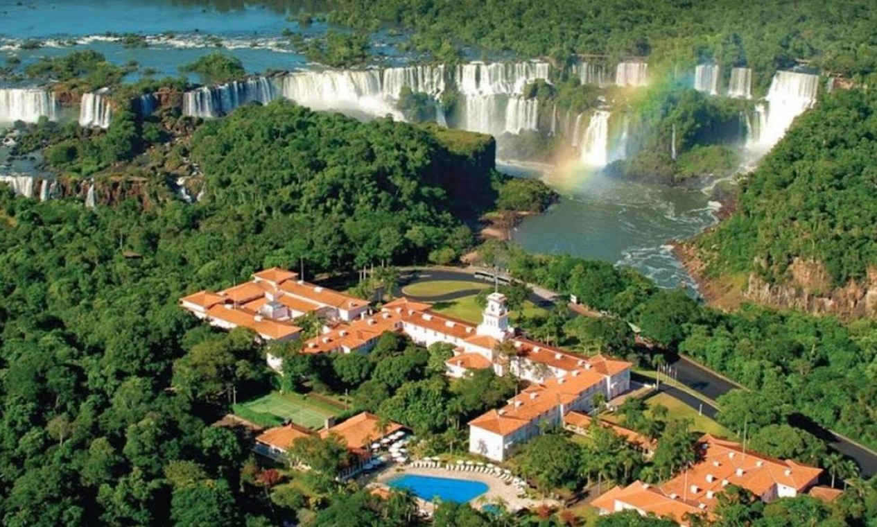 Vista aérea do Hotel Belmond das Cataratas, em Foz do Iguaçu Foto: Reprodução do site