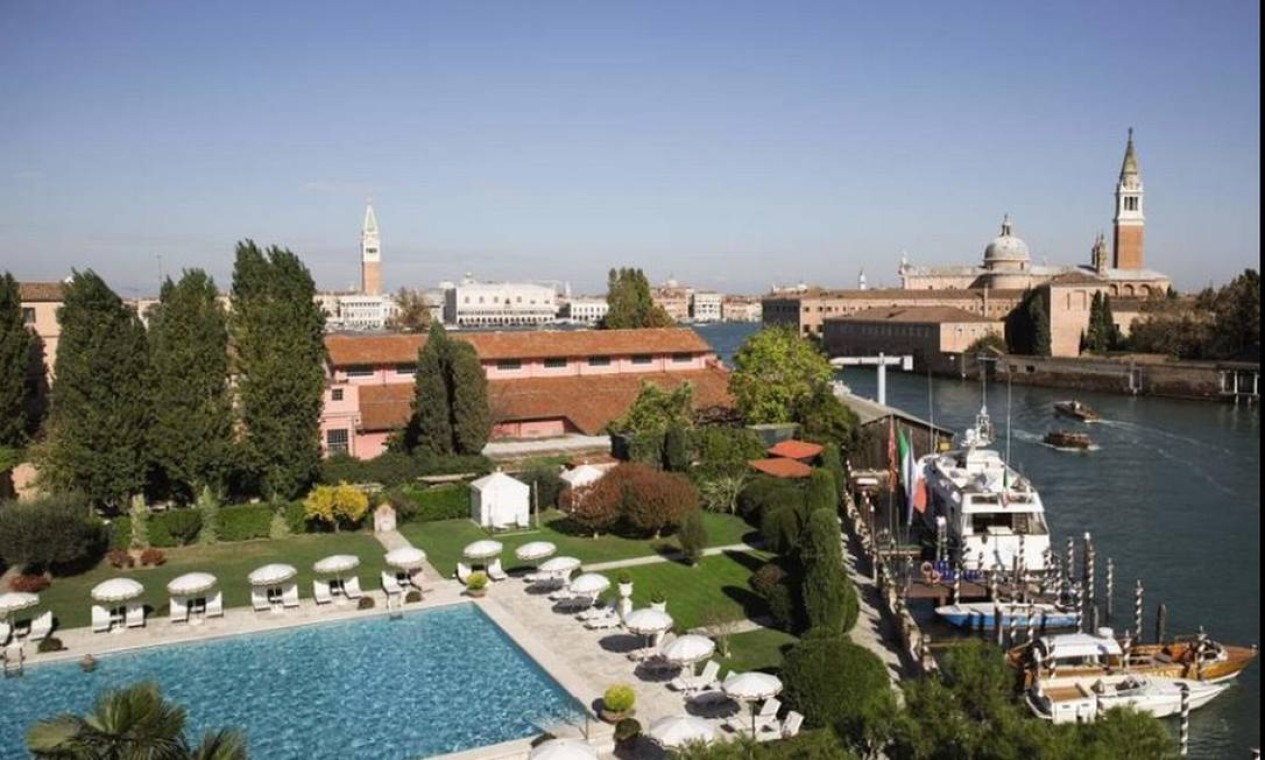 Vista da Piscina do Hotel Cipriani, da Rede Belmond, em Veneza Foto: Reprodução do site