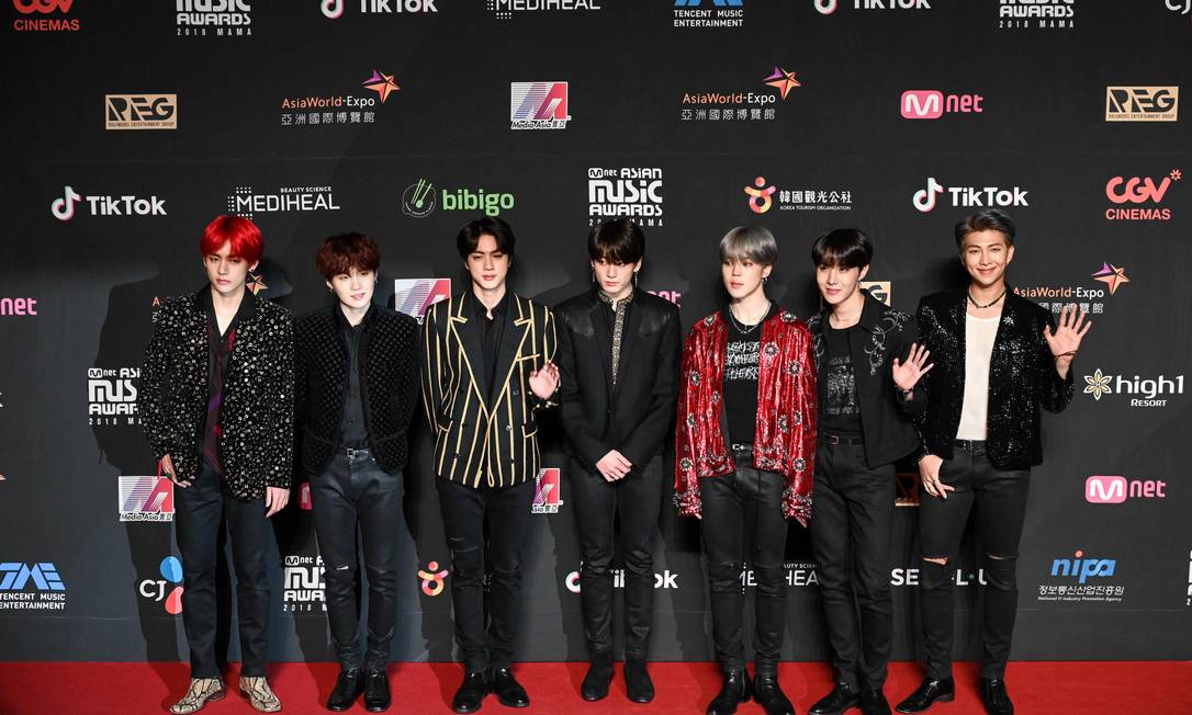 BTS: grupo leva bilhões de dólares para a Coreia do Sul Foto: ANTHONY WALLACE / AFP