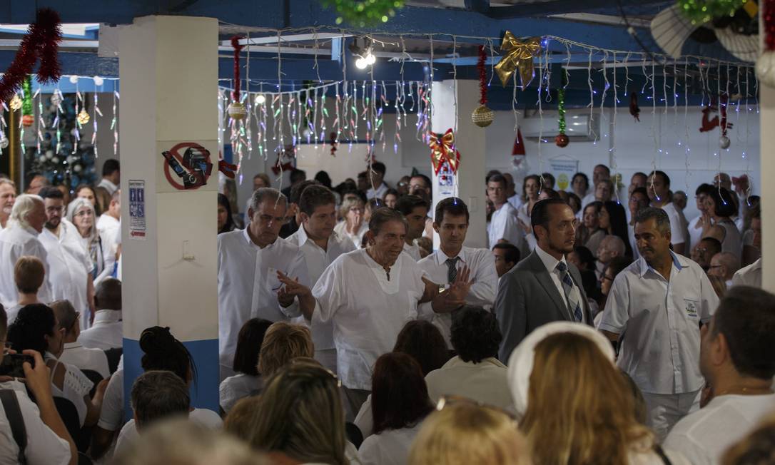 O médium João de Deus, em sua última visita à Casa Dom Inácio de Loyola, na quarta-feira (12) Foto: Daniel Marenco/12-12-2018 / Agência O Globo