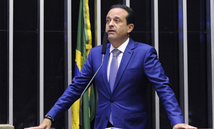O deputado federal André Moura, durante pronunciamento na Câmara Foto: Luis Macedo/Câmara dos Deputados/13-11-2018