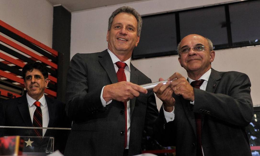 Rodolfo Landim foi empossado como novo presidente do Flamengo Foto: Alexandre Vidal/Divulgação