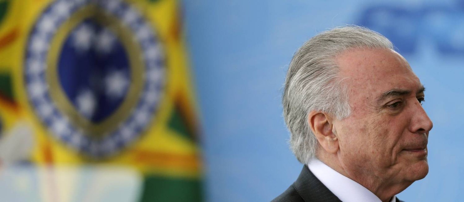 O presidente Michel Temer Foto: Jorge William / Agência O Globo