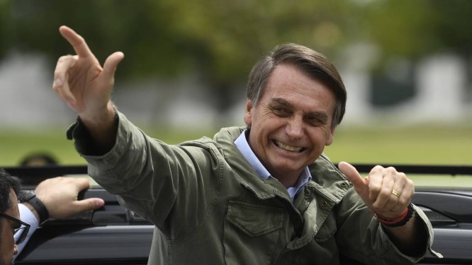 O presidente eleito, Jair Bolsonaro 28/10/2018 Foto: MAURO PIMENTEL / AFP