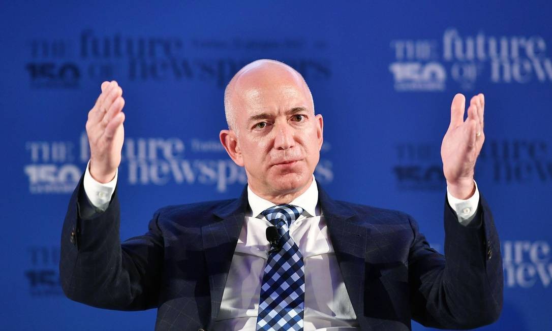 Jeff Bezos foi o bilionário que mais enriqueceu pelo segundo ano consecutivo Foto: ALESSANDRO DI MARCO / ANSA