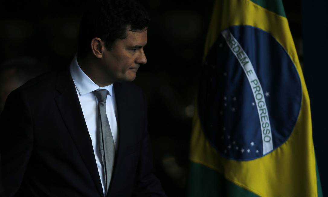 O novo ministro da Justiça, Sergio Moro Foto: Jorge William / Agência O Globo
