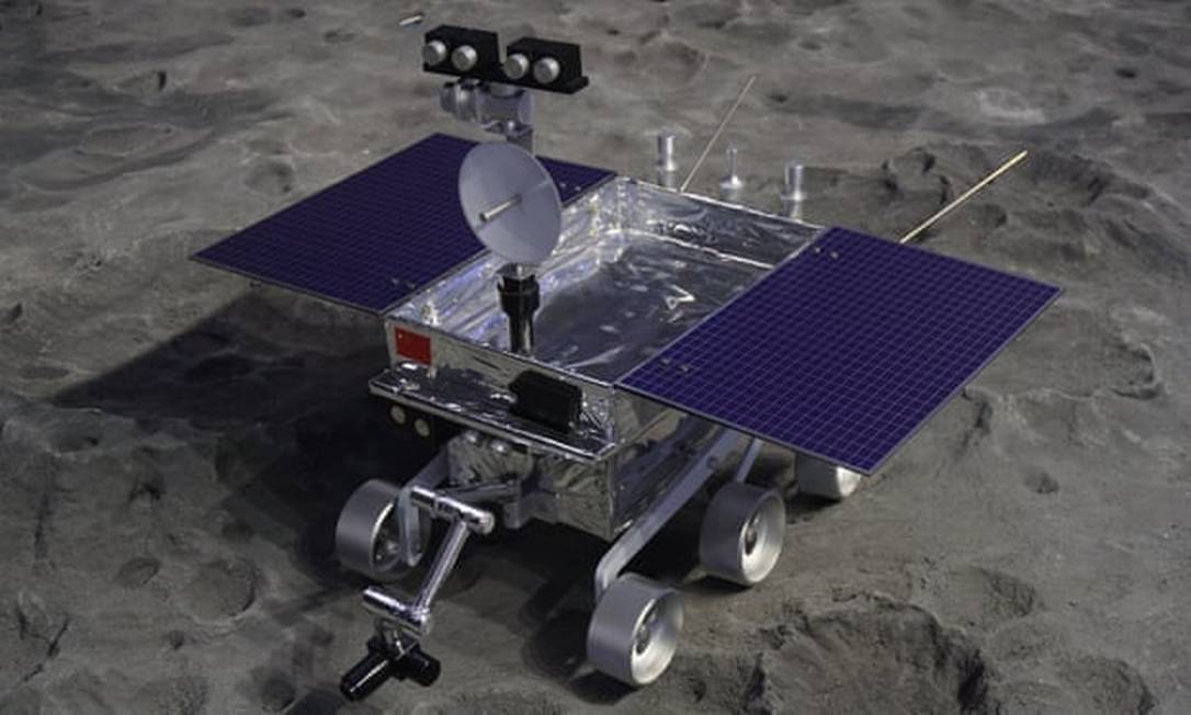 Veículo lunar Yutu 2 recolherá amostras do solo e recolherá dados de temperatura e pressão em busca da pistas sobre processo de formação da Lua Foto: Reprodução