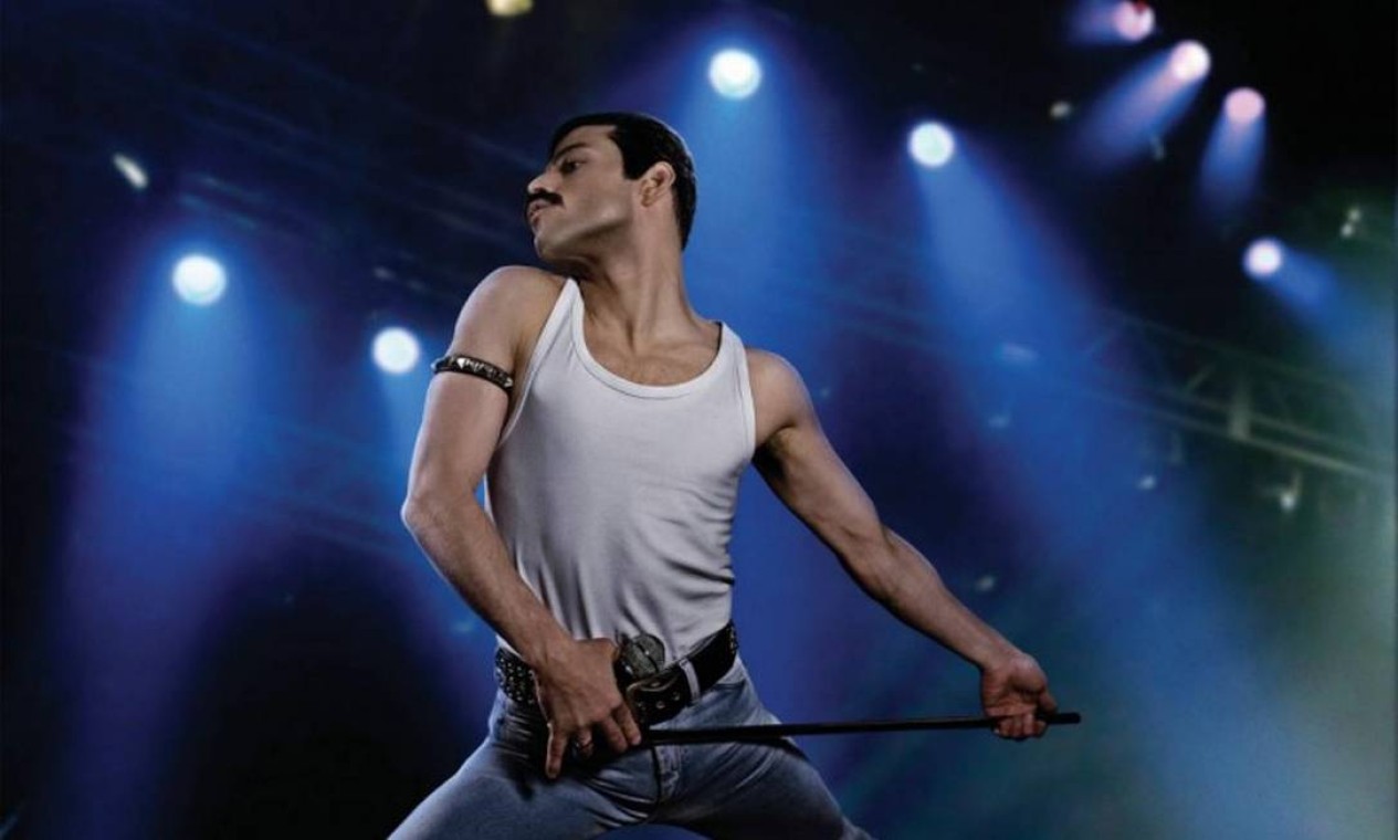 'Bohemian Rhapsody': Indicado nas categorias de melhor filme, ator (Rami Malek), edição de som, mixagem de som e edição. O filme retrata a vida de Freddie Mercury, líder do Queen, nos anos que precederam a aparição da banda no concerto Live Aid, em 1985. Foto: Divulgação