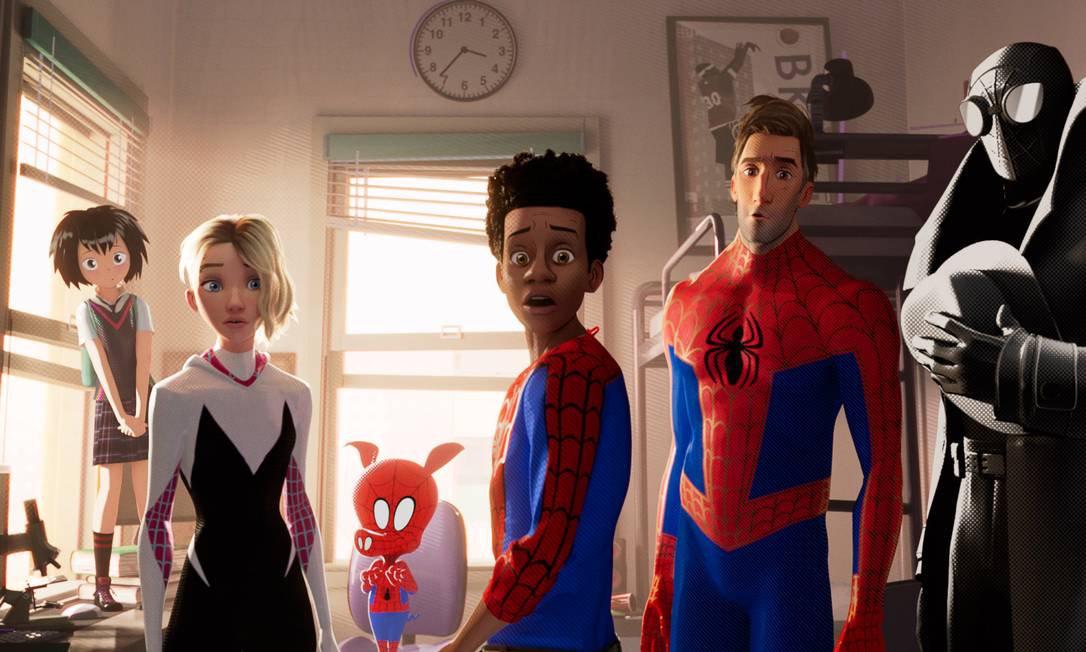 RS - Cena da animação "Homem-Aranha: No Aranhaverso" Foto: Divulgação/Sony Pictures Animation 