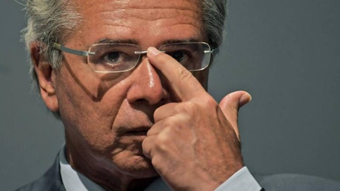O ministro da Economia, Paulo Guedes Foto: Carl de Souza / AFP