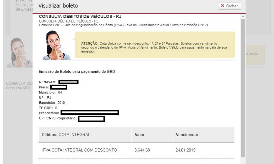 Veja como imprimir o boleto do IPVA pelos sites do Bradesco e do Detran