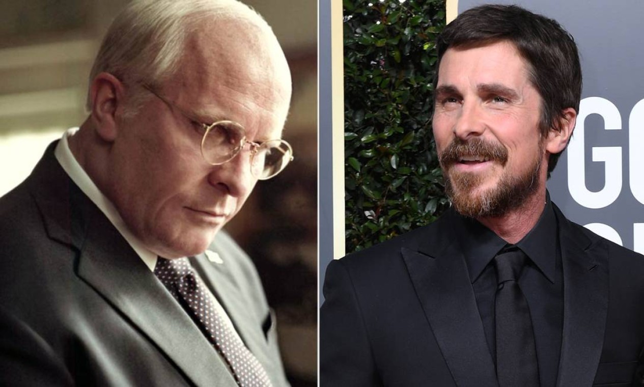 Outro caso impressionante e atual é o de Christian Bale, que também foi envelhecido para pode interpretar o ex-vice-presidente americano dos Estados Unidos Dick Cheney em 'Vice' Foto: Divulgação/AFP