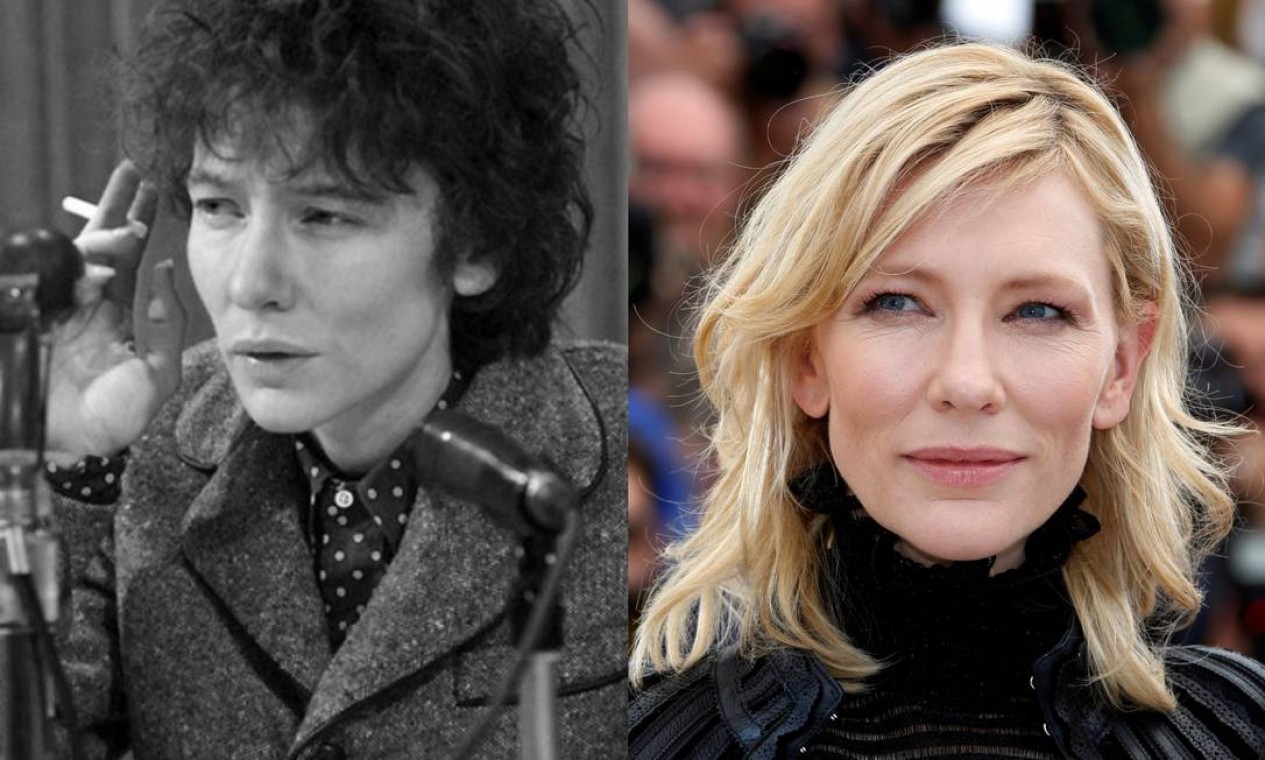 Em 2007, Cate Blanchett conseguiu ficar parecida com Bob Dylan para o filme 'Não estou lá' Foto: Divulgação/Eric Gaillard